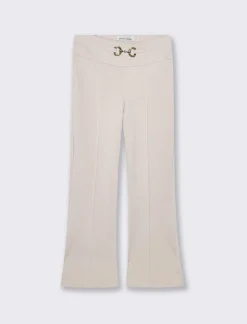Piazza Italia Leggings in punto milano. - Beige Cheap