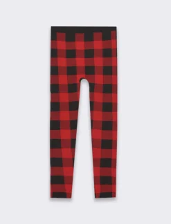 Piazza Italia Leggings invernale a fantasia da bambina - Rosso Shop