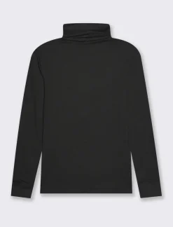 Piazza Italia Maglia a collo alto a manica lunga con spachetti sul polso - Nero Best