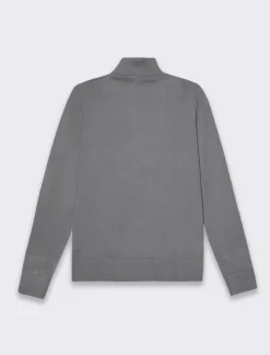 Piazza Italia Maglia a collo alto basica in maglia fine vestibilità comfort - Antracite melange Grigio Shop