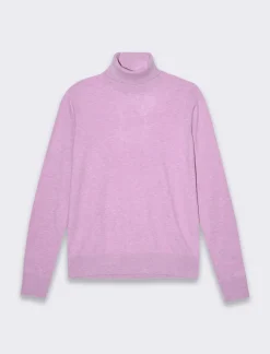 Piazza Italia Maglia a collo alto basica in maglia fine vestibilità comfort - BEGONIA Cheap