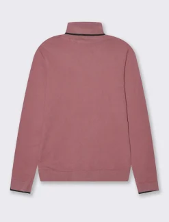 Piazza Italia Maglia a collo alto con dettaglio a contrasto su collo e polsini - cipolla Rosa Sale