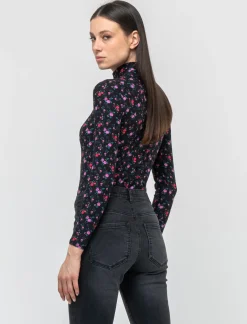 Piazza Italia Maglia a collo alto fantasia con maniche lunghe vestibilità slim - var 1 Flash Sale