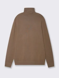 Piazza Italia Maglia a collo alto lavorazione jacquard slim fit - fango Grigio Outlet