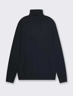 Piazza Italia Maglia a collo alto lavorazione jacquard slim fit - Blu Hot