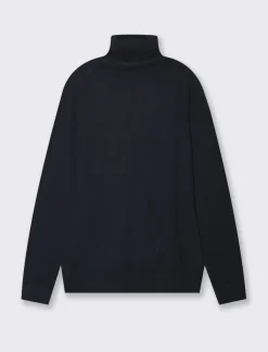 Piazza Italia Maglia a collo alto lavorazione jacquard slim fit - Blu Hot