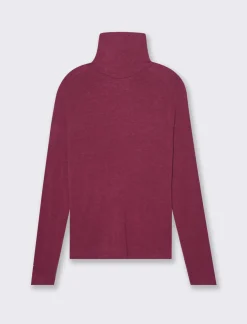 Piazza Italia Maglia a collo alto manica lunga con cuciture in rilievo - india Rosso New