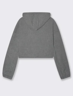 Piazza Italia Maglia a coste con cappuccio - Grigio Shop