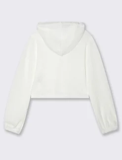 Piazza Italia Maglia a coste con cappuccio - latte Bianco Best Sale