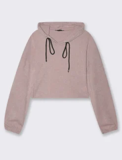 Piazza Italia Maglia a coste con cappuccio - Rosa Outlet