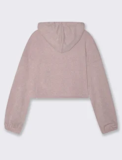 Piazza Italia Maglia a coste con cappuccio - Rosa Outlet