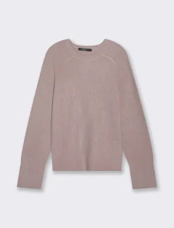 Piazza Italia Maglia a girocollo in manica lunga con spacchi laterali - Rosa antico Cheap