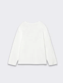 Piazza Italia Maglia a manica lunga con stampa frontale - sporco Bianco Best Sale