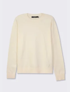 Piazza Italia Maglia basic modello girocollo in maglia fine - Avorio Beige Best Sale