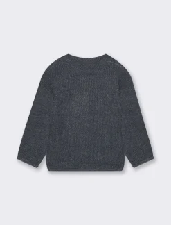 Piazza Italia Maglia basica con bottoncini con lavorazione a righe - Blu Online