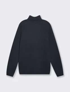 Piazza Italia Maglia cardigan collo sciallato regular fit - Blu Outlet