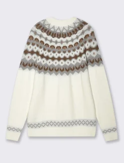 Piazza Italia Maglia cardigan effetto lana regular fit - Bianco Fashion