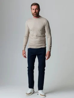 Piazza Italia Maglia collo alto con zip, filato premium regular fit - Beige Sale