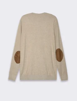 Piazza Italia Maglia collo alto con zip, filato premium regular fit - Beige Sale