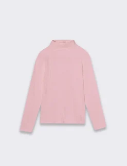 Piazza Italia MAGLIA COLLO ALTO IN COSTINA DA BAMBINA - Rosa Cheap