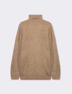 Piazza Italia Maglia collo alto lavorazione jacquard regular fit - tortora Grigio New