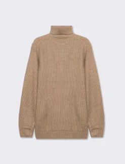 Piazza Italia Maglia collo alto lavorazione jacquard regular fit - tortora Grigio New