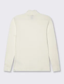 Piazza Italia Maglia collo alto manica lunga vestibilità slim - Avorio Beige Sale