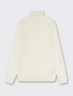 Piazza Italia Maglia collo alto regular fit con costina al collo, ai polsi e al fondo - Beige ecru Sale