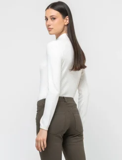 Piazza Italia Maglia con lavorazione jaquard effetto metallizzato - Avorio Beige Cheap