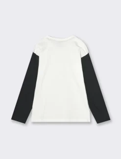 Piazza Italia Maglia con manica in contrasto, stampata con personaggio the Joker da bambino - Nero Best