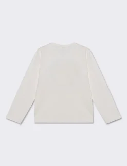 Piazza Italia Maglia con paillettes, pon pon e stampa - sporco Bianco Cheap