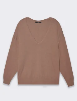 Piazza Italia Maglia con parte posteriore più lunga e spacchi laterali - Grigio castoro Fashion