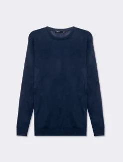 Piazza Italia Maglia girocollo basic regular fit - Blu Fashion