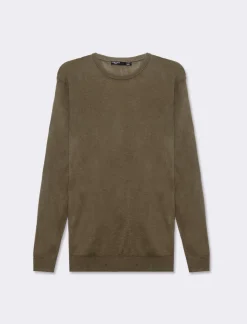 Piazza Italia Maglia girocollo basic regular fit - militare Verde Fashion