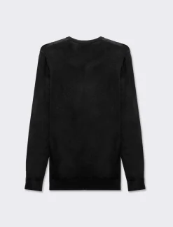 Piazza Italia Maglia girocollo basic regular fit - Nero Cheap