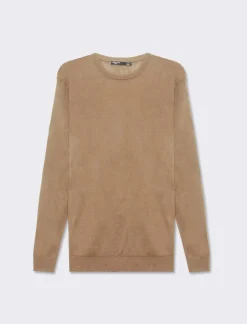 Piazza Italia Maglia girocollo basic regular fit - tortora Grigio Outlet