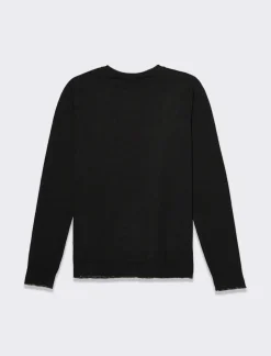 Piazza Italia Maglia girocollo con vestibilità comfort e dettagli lurex - Nero Cheap