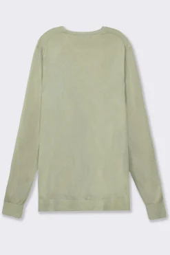 Piazza Italia Maglia girocollo con filato effetto cachemere - Verde Sale