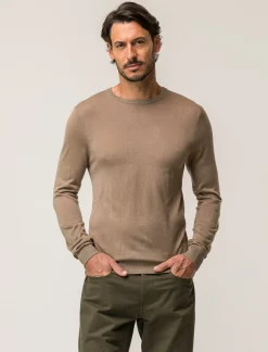 Piazza Italia Maglia girocollo con filato effetto cachemere - tortora Grigio Hot