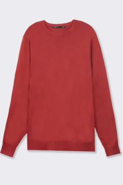 Piazza Italia Maglia girocollo con filato effetto cachemere - Ciliegia Rosso Best Sale