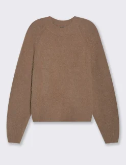 Piazza Italia Maglia girocollo con manica raglan fondo e polsini a costa elastica - tortora Grigio Shop