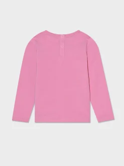 Piazza Italia Maglia girocollo con stampa sul davanti in 3 varianti colore - Rosa Cheap