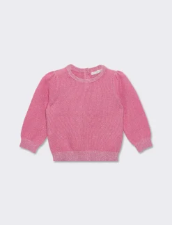 Piazza Italia Maglia girocollo in lurex da neonata, in due varianti colore - Rosa Fashion