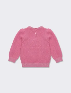 Piazza Italia Maglia girocollo in lurex da neonata, in due varianti colore - Rosa Fashion