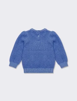 Piazza Italia Maglia girocollo in lurex da neonata, in due varianti colore - Azzurro Best