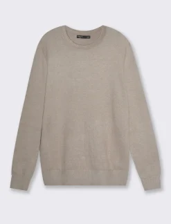 Piazza Italia Maglia girocollo lavorazione rasata, filato premium regular fit - tortora Grigio New