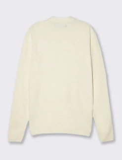 Piazza Italia Maglia girocollo lavorazione a trecce regular fit con costine - Bianco latte Best