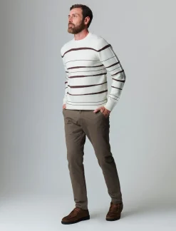 Piazza Italia Maglia girocollo lavorazione jacquard fantasia astratta regular fit - panna Bianco Cheap