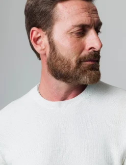 Piazza Italia Maglia girocollo lavorazione jacquard fantasia a fasce, regular fit - fango Grigio Fashion