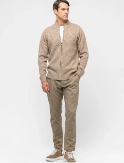 Piazza Italia Maglia girocollo lavorazione jacquard regular fit - Beige Hot